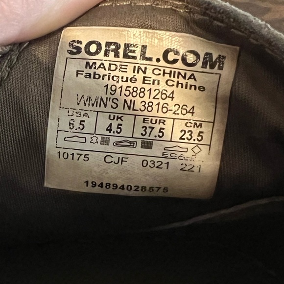 Sorel Womens Evie Pull On Boots Brown Leather Size 6.5 used pre owned condition - Picture 7 of 7